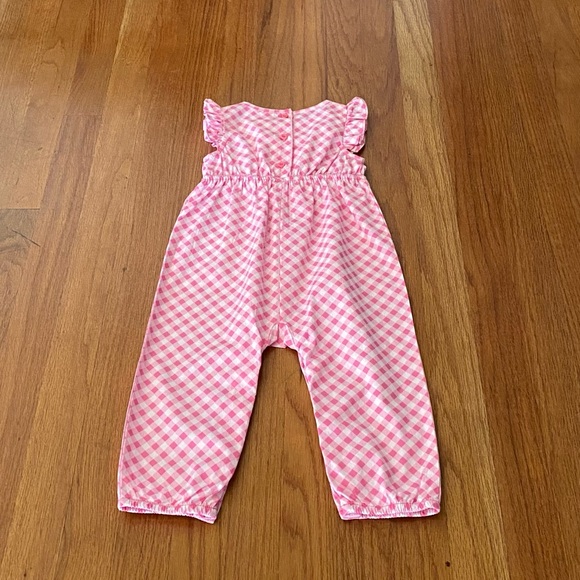 Disney Store Minnie Mouse Pink Gingham Jumpsuit - Picture 5 of 8